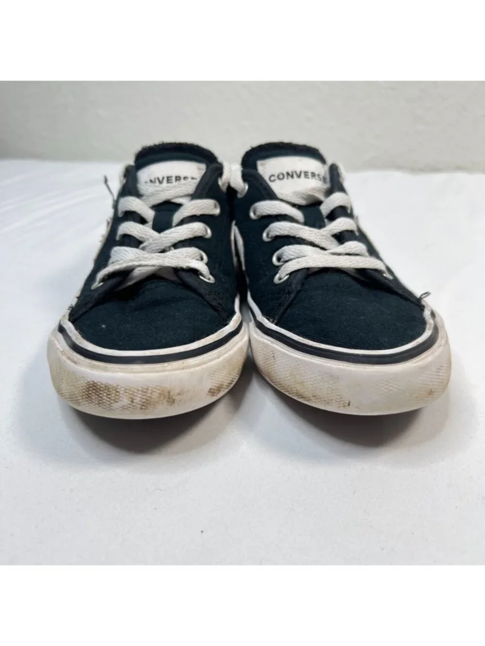 Converse Converse Star Replay Black and White Unisex Kids Sneakers US size 1